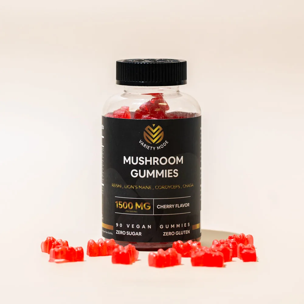 Mushroom Gummies: 1 500 mg w trzech żelkach